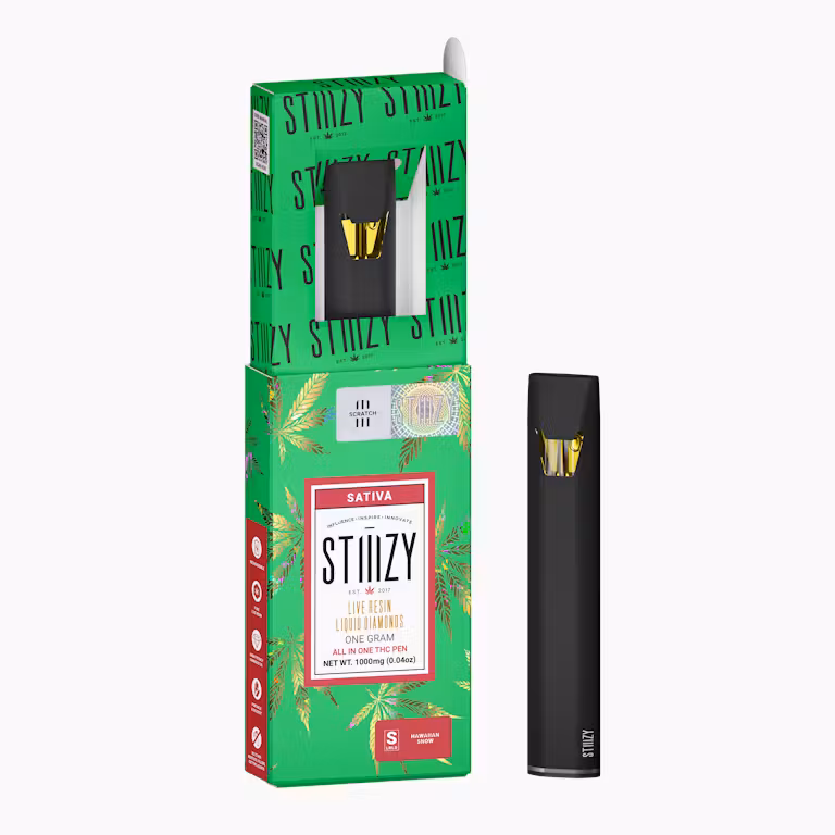 GREEN CRACK - 1G LIVE RESIN LIQUID DIAMONDS All-In-One THC Vape Pen - LQD Disposable - STIIIZY