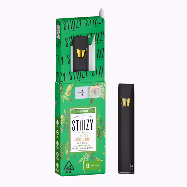 PINK RUNTZ - 1G LIVE RESIN LIQUID DIAMONDS All-In-One THC Vape Pen - LQD Disposable - STIIIZY