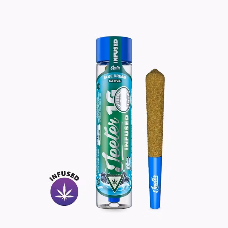 Blue Dream - 1G PREROLL SINGLE - INFUSED AND KIEF COATED - Jeeter