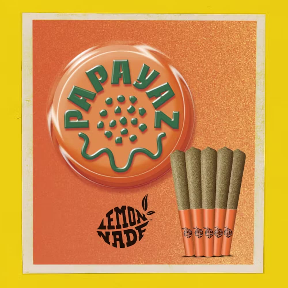 Papayaz - 0.5g X 5 PACK Diamond and Sauce Infused Preroll - Lemonnade