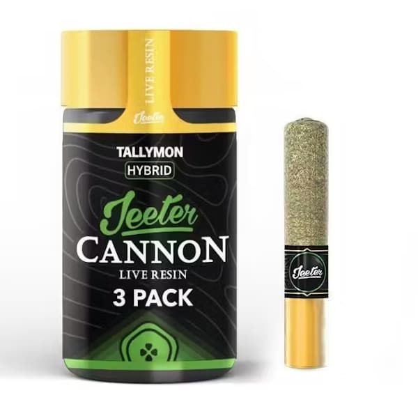 TALLYMON - 0.5g X 3 Pack Live Resin Infused Cannons - Preroll Joint - Jeeter