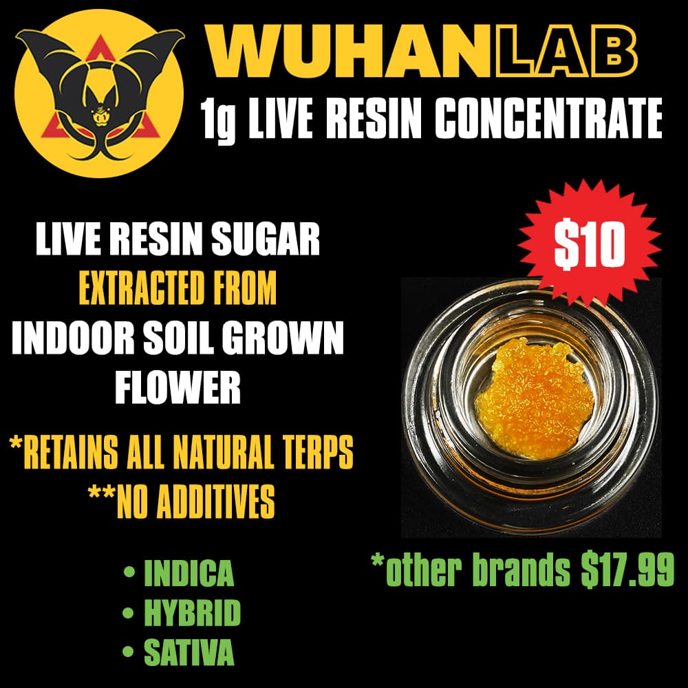 Special Offer - READ ON PICTURE * 1g Live Resin Sugar - Wuhan Lab