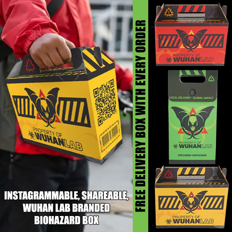 Special Offer - INFO CARD for Delivery Box - Wuhan Lab