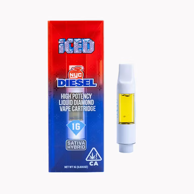NYC Diesel - 1g Liquid Diamond High Potency 510 Vape Cartridge - ICED