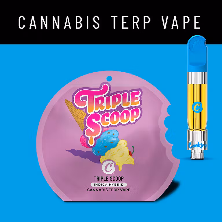 Triple Scoop - 1.0g Cannabis Terp 510 Cartridge - Cookies
