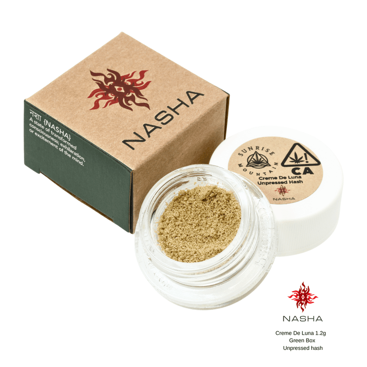 Creme de Luna - 1.2g GREEN Label Unpressed Hash - Nasha