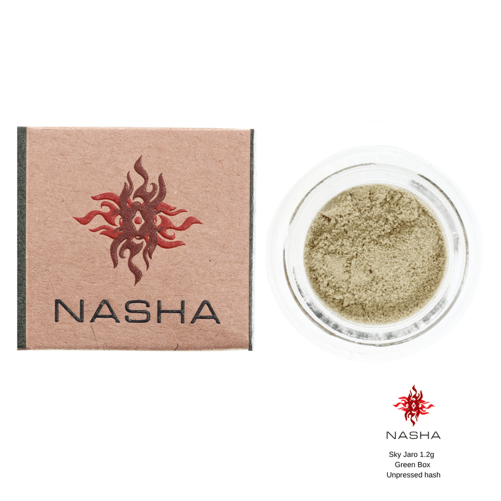 Sky Jaro - 1.2g GREEN Label Unpressed Hash - Nasha