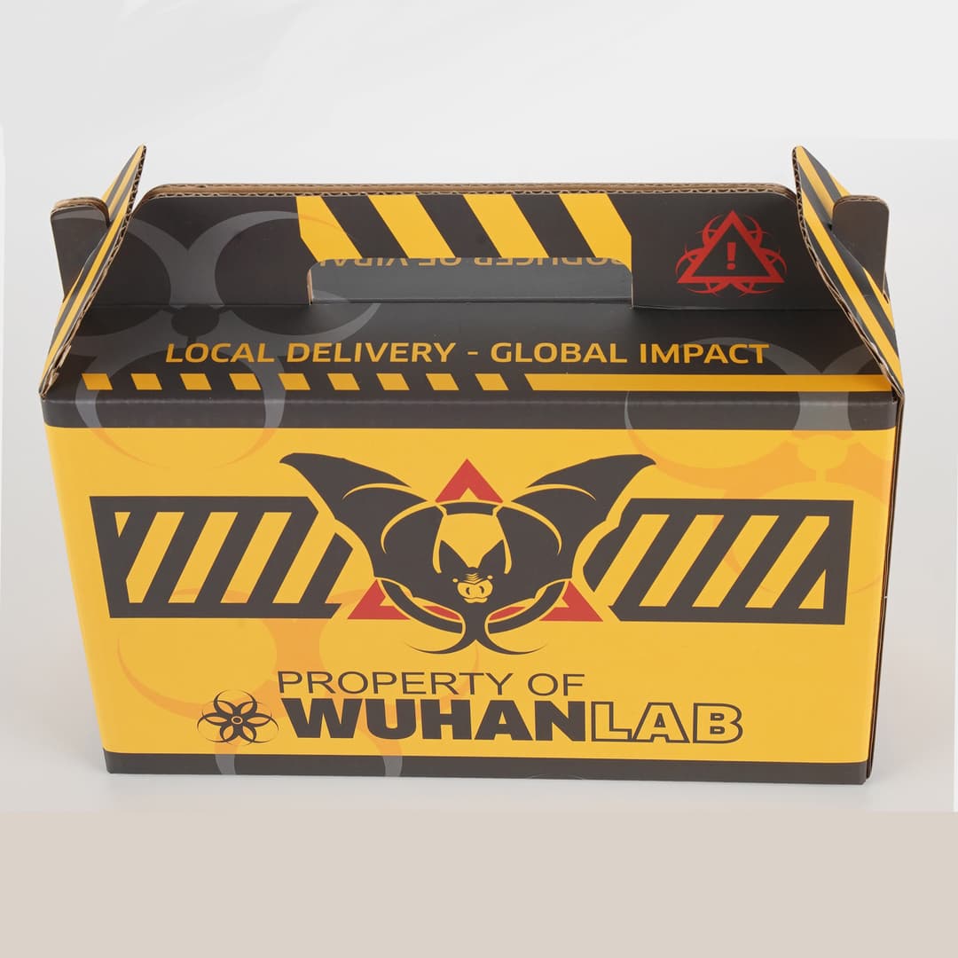 WUHAN LAB BIOHAZARD DELIVERY BOX - YELLOW - ADD ME TO CART